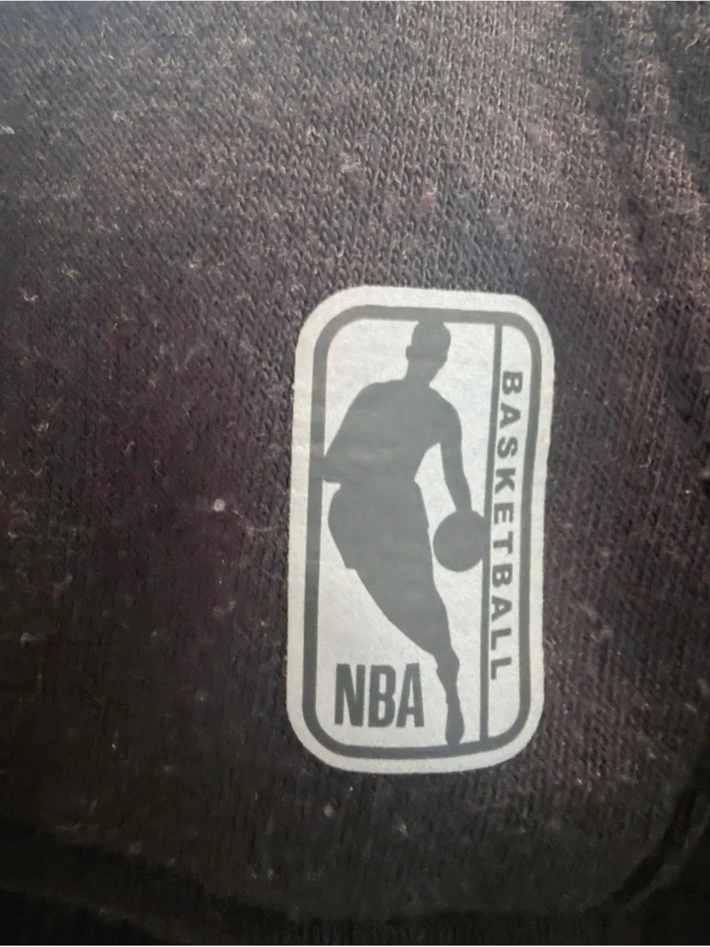 NBA Official Black Graphic Pullover Hoodie With Front Pocket Size M